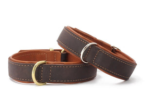 Halsband Klassik Premium braun-cognac