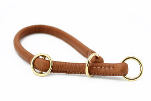 Halsband rundgenäht cognac